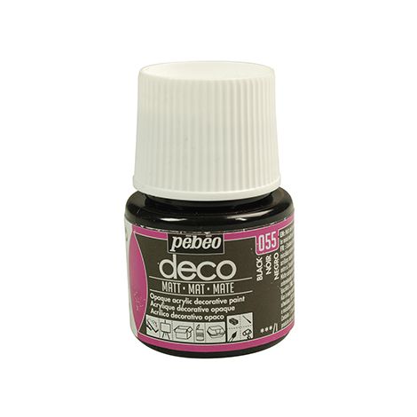 Farba Pebeo Deco Matowa 45ml, Czarna/55 Black